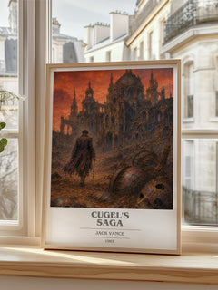 Cugel's Saga book cover poster colour and style options – Jack Vance book art