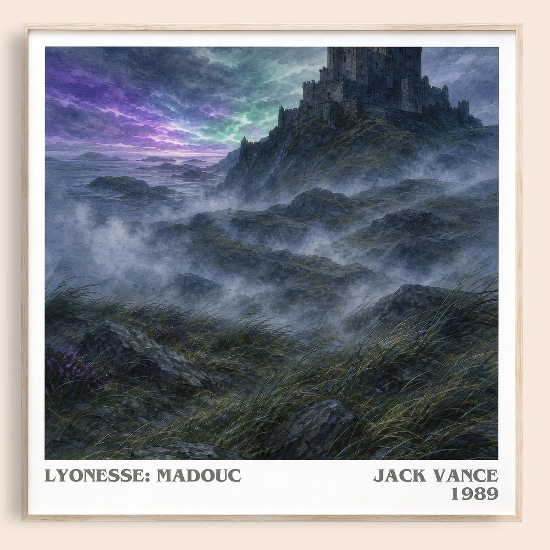 Lyonesse: Madouc literary book poster by Jack Vance – framed literary art print