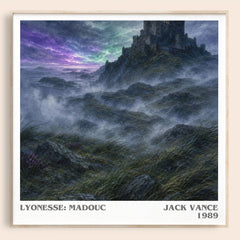 Lyonesse: Madouc literary book poster by Jack Vance – framed literary art print
