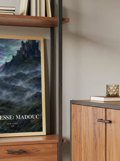 Lyonesse: Madouc book watercolour illustration paper finish options – matte satin gloss