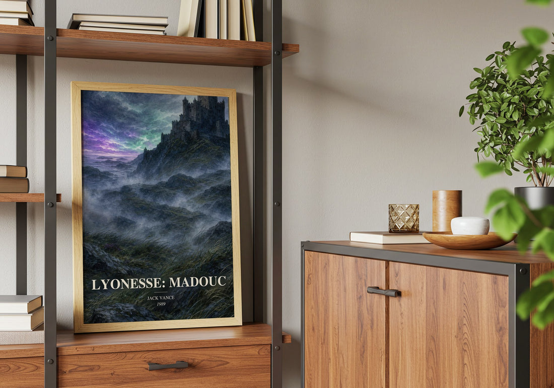 Lyonesse: Madouc book watercolour illustration paper finish options – matte satin gloss