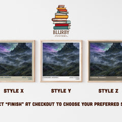 Lyonesse: Madouc literary print in frame leaning in hallway – fantasy wall art