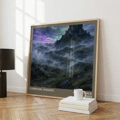 Lyonesse: Madouc literary print framed by window – literary home decor