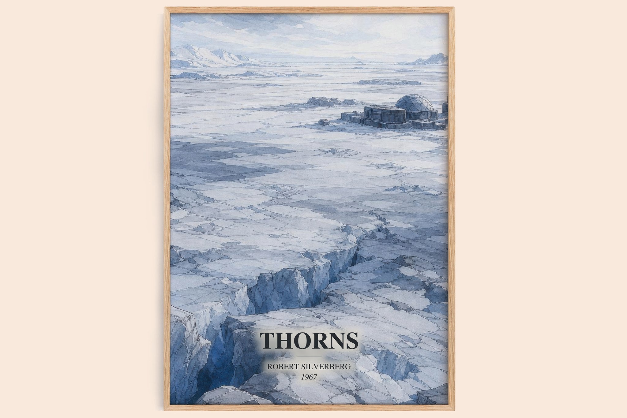 Thorns Book Watercolour Illustration by Robert Silverberg