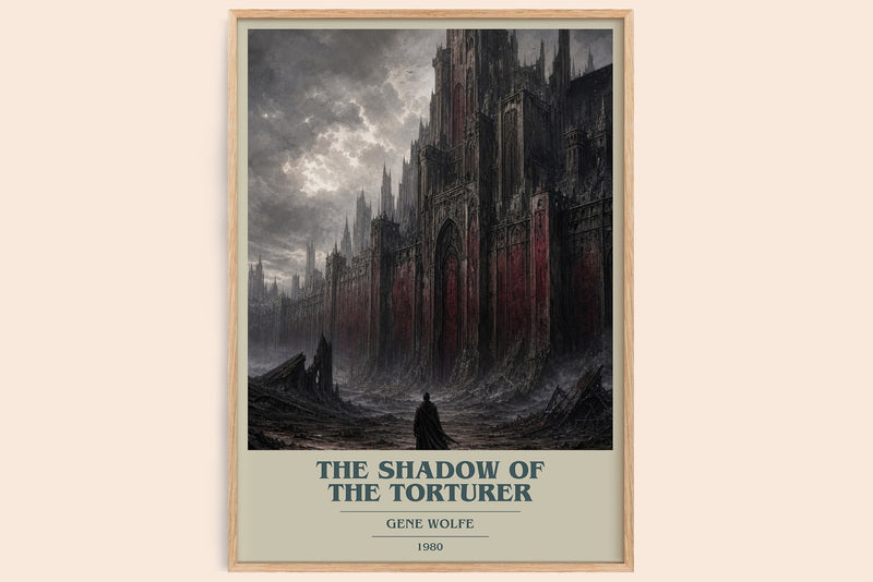 The Shadow of the Torturer Book Cover Poster by Gene Wolfe (Modern Minimalist style)