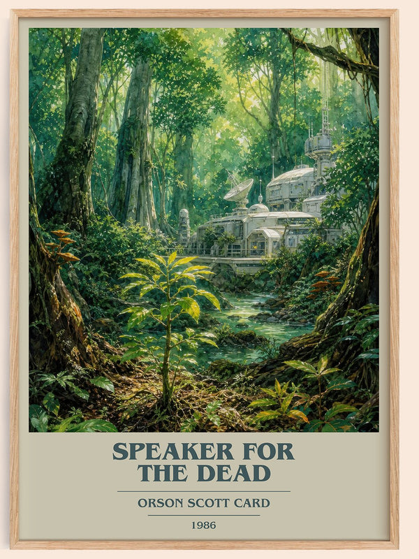 Speaker for the Dead book cover book poster by Orson Scott Card – framed literary art print