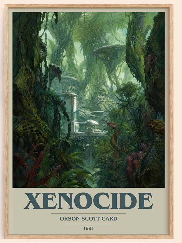 Xenocide book cover book poster by Orson Scott Card – framed literary art print
