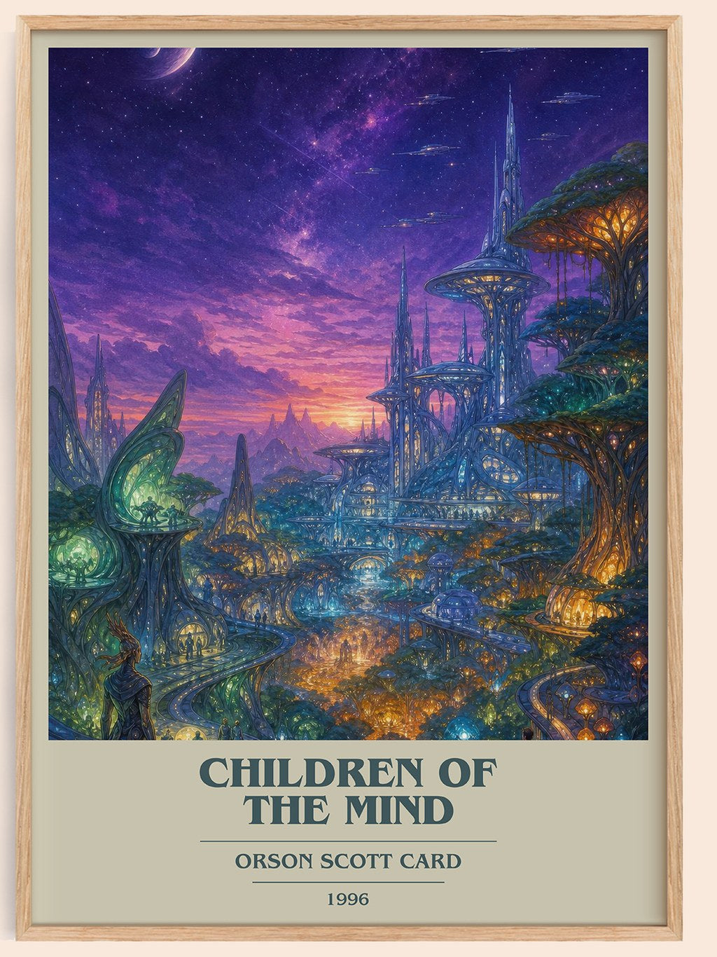 Children of the Mind book cover book poster by Orson Scott Card – framed literary art print
