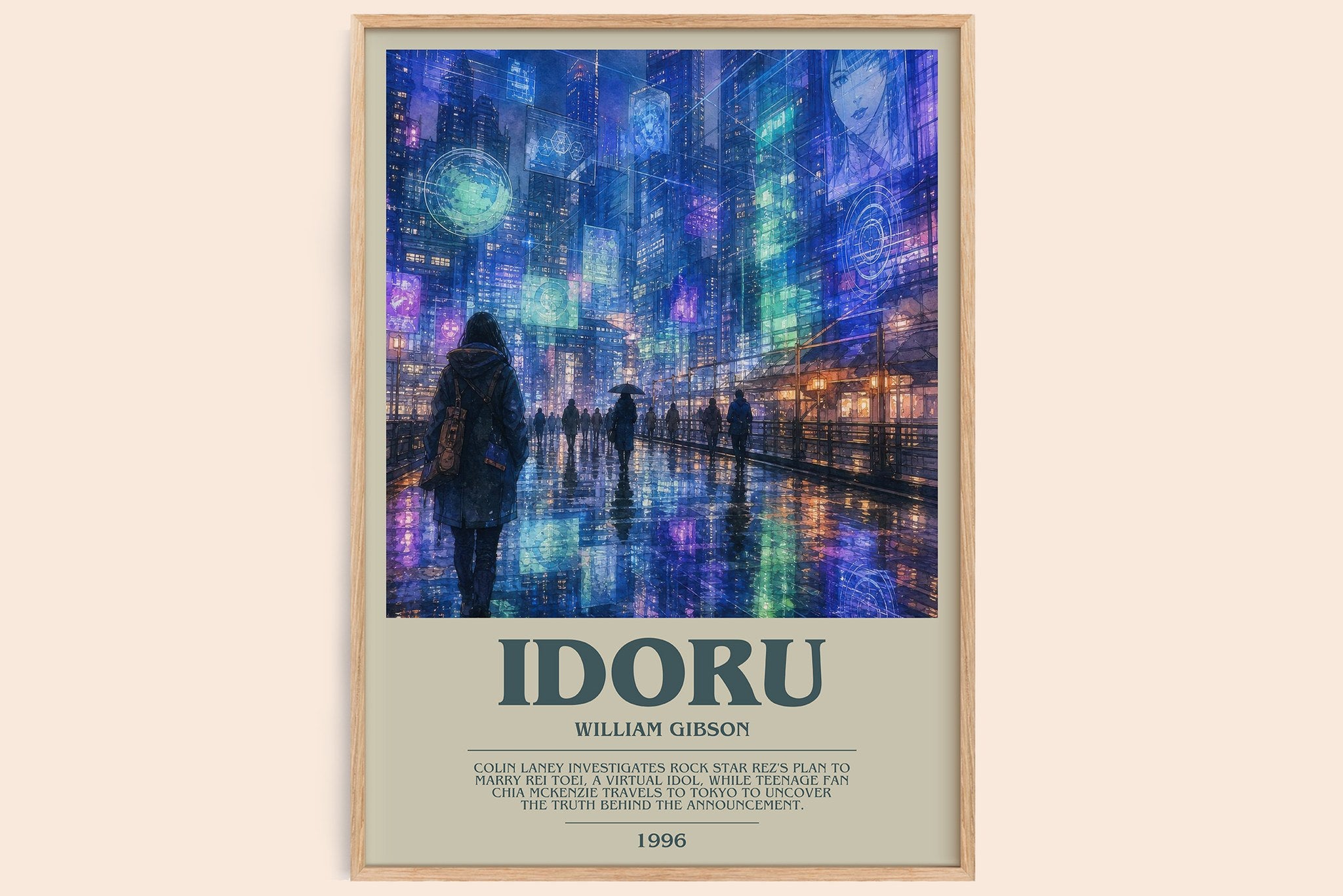 Idoru Bookish Wall Art by William Gibson