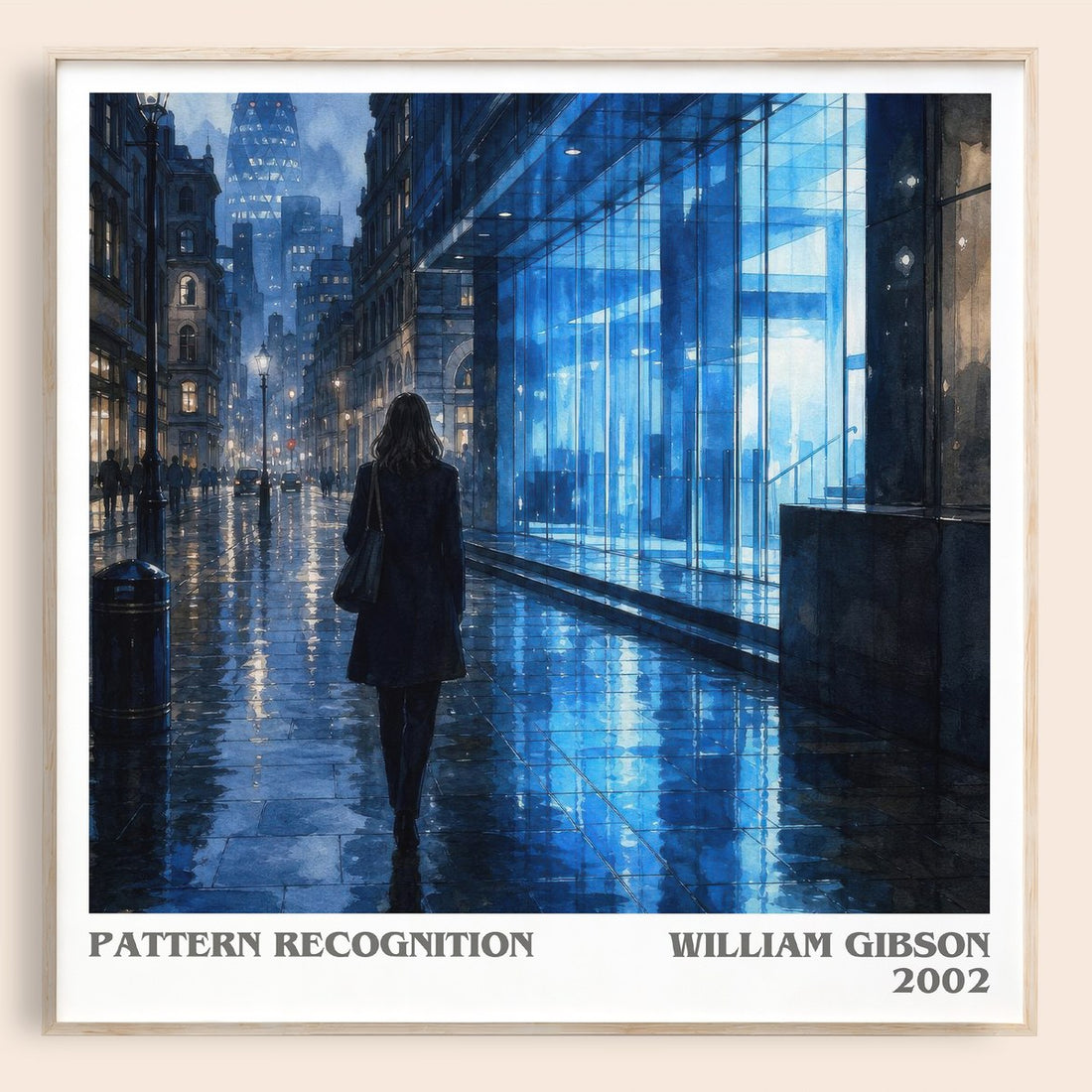 Pattern Recognition literary book poster by William Gibson – framed literary art print