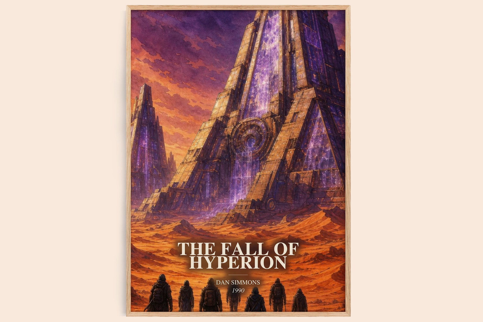 The Fall of Hyperion Book Watercolour Illustration by Dan Simmons