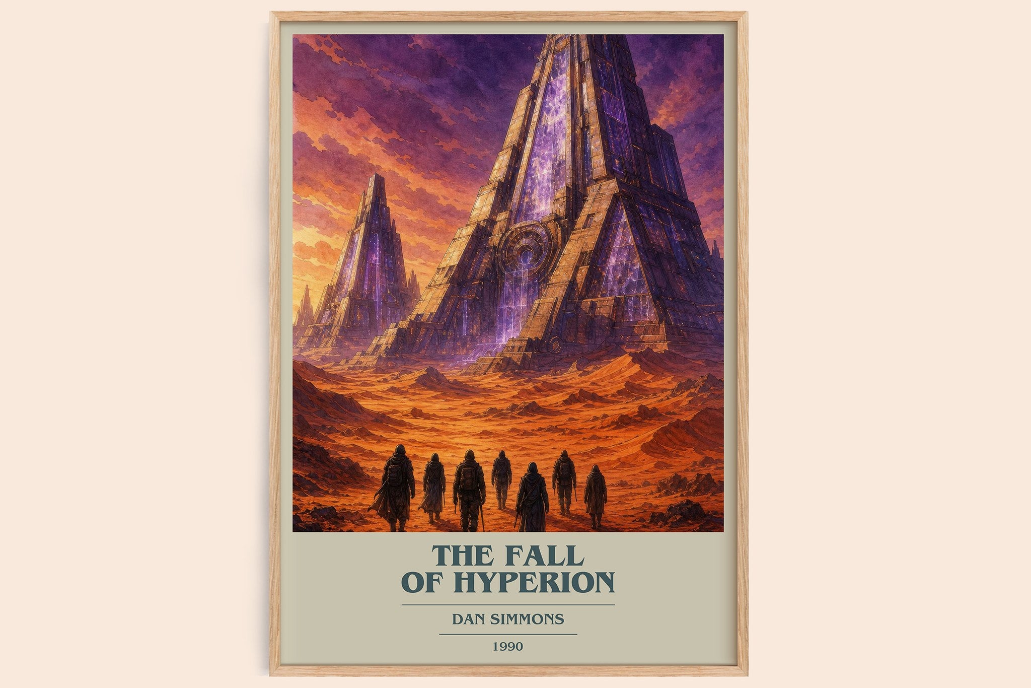 The Fall of Hyperion Book Cover Poster by Dan Simmons