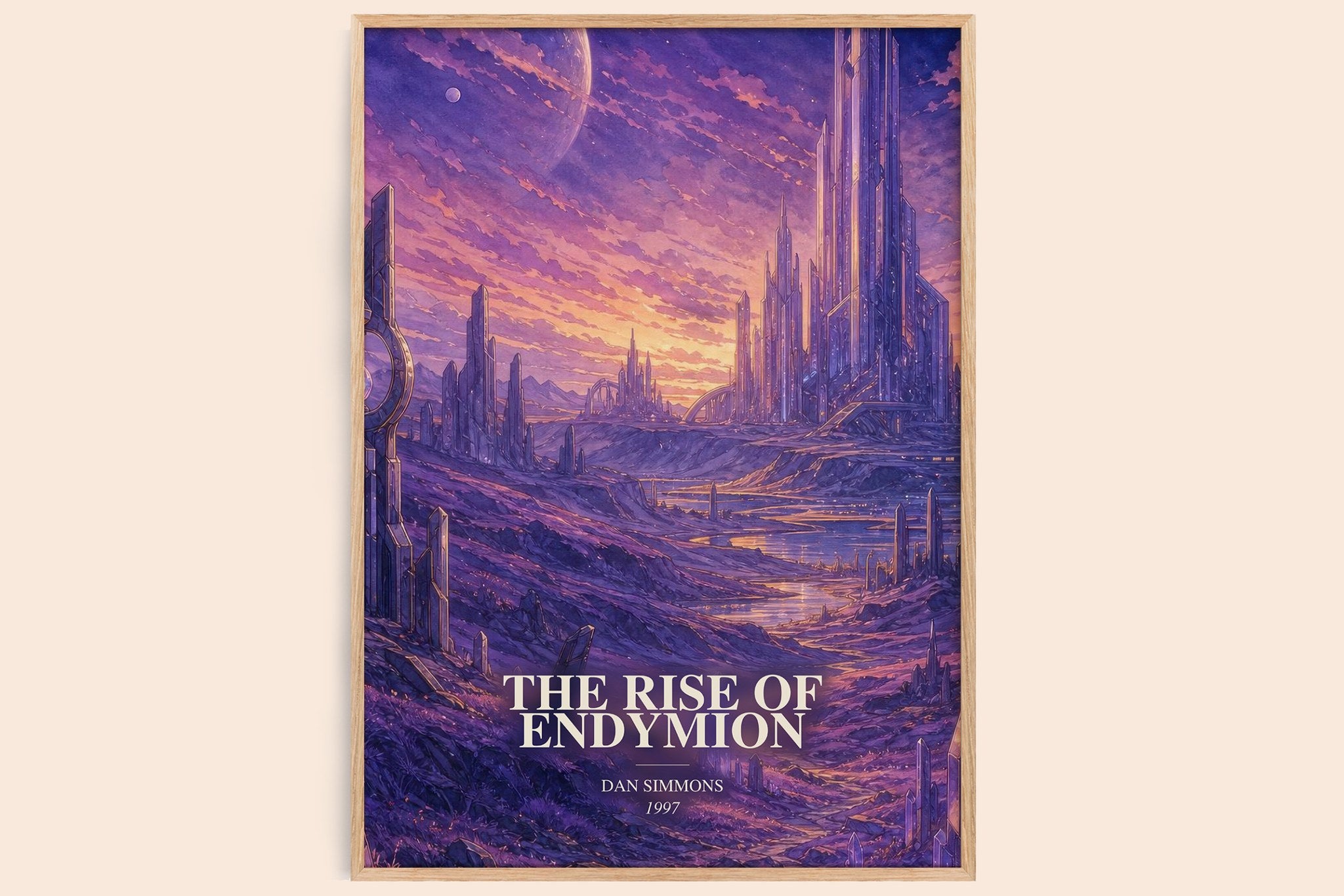 The Rise of Endymion Book Watercolour Illustration by Dan Simmons