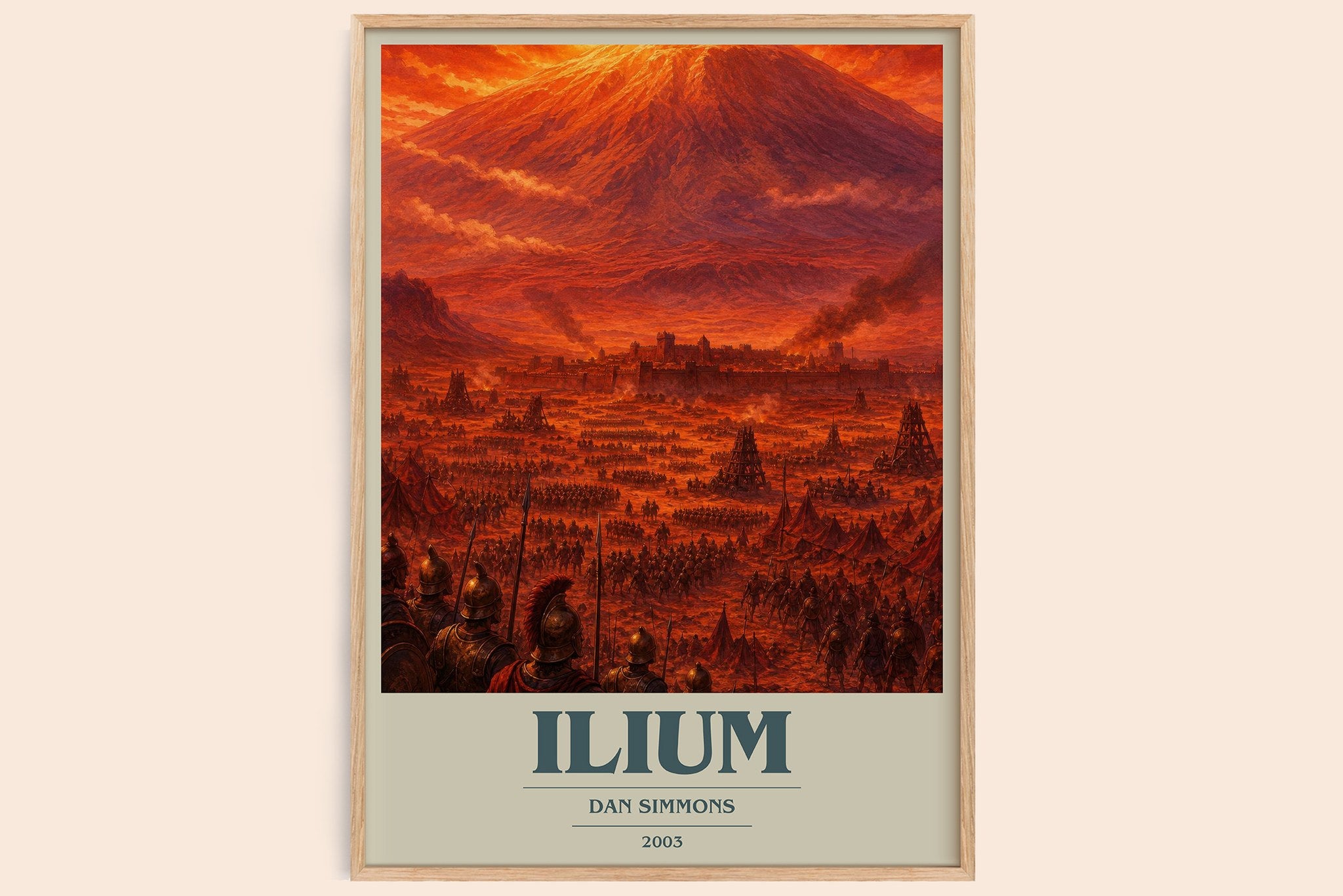 Ilium Book Cover Poster by Dan Simmons