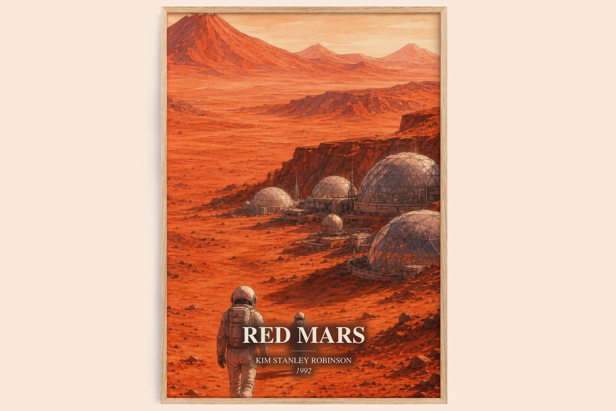 Red Mars Book Watercolour Illustration by Kim Stanley Robinson