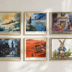 Red Mars literary art print colour and style options – Kim Stanley Robinson book art