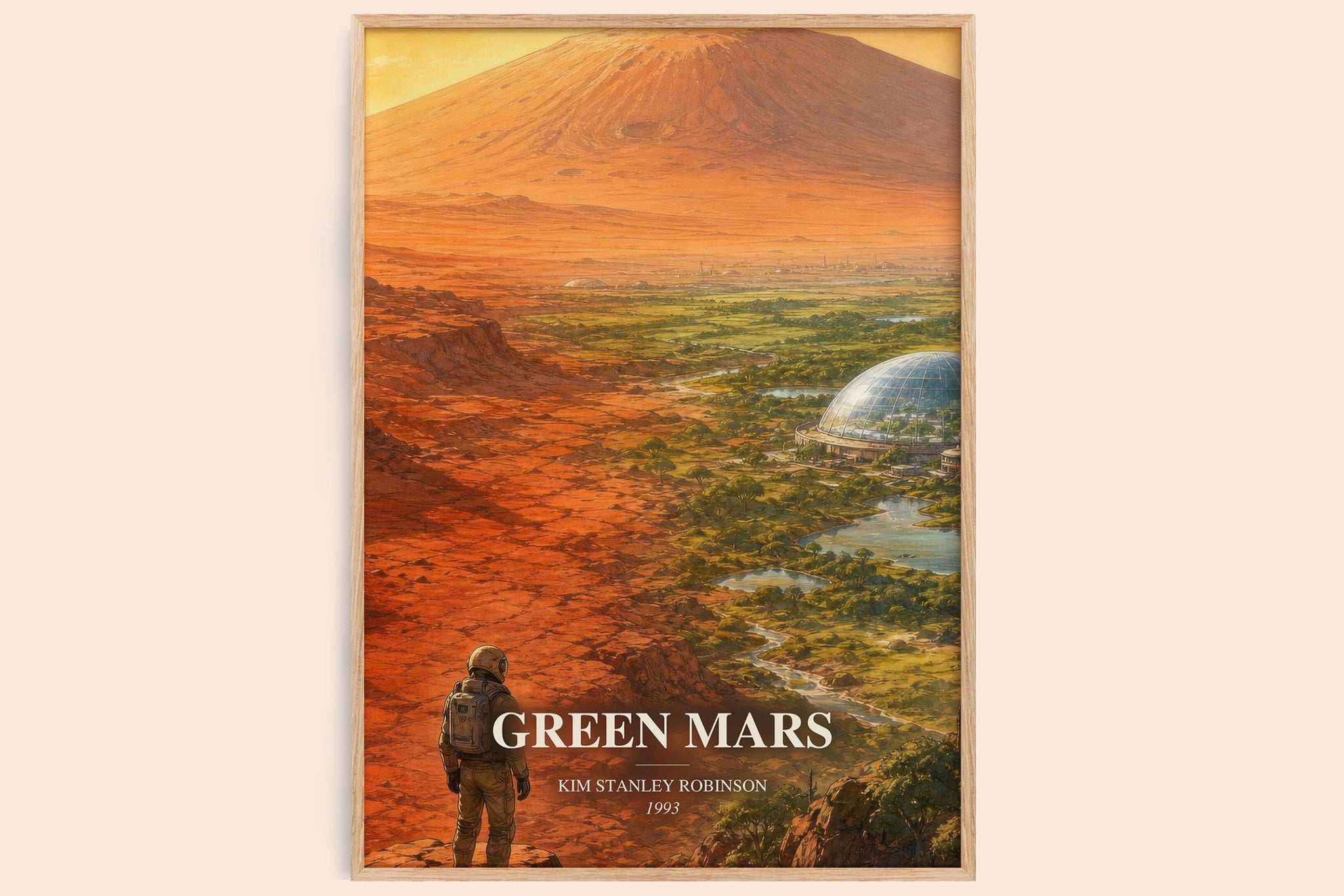 Green Mars Book Watercolour Illustration by Kim Stanley Robinson