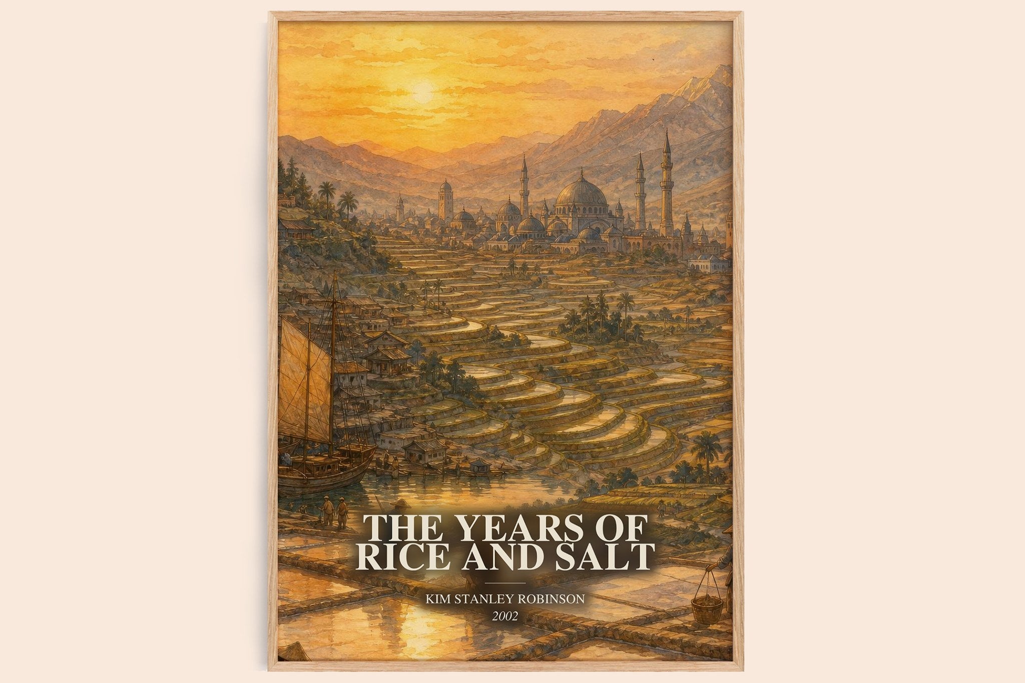 Years of Rice and Salt Book Watercolour Illustration by K. Robinson
