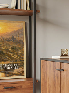 The Years of Rice and Salt book watercolour illustration paper finish options – matte satin gloss
