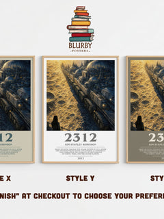 2312 bookish print in frame leaning in hallway – sci fi wall art