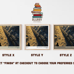 2312 literary print in frame leaning in hallway – sci fi wall art