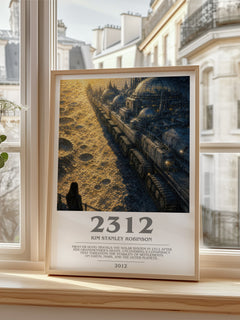 2312 bookish poster colour and style options – Kim Stanley Robinson book art