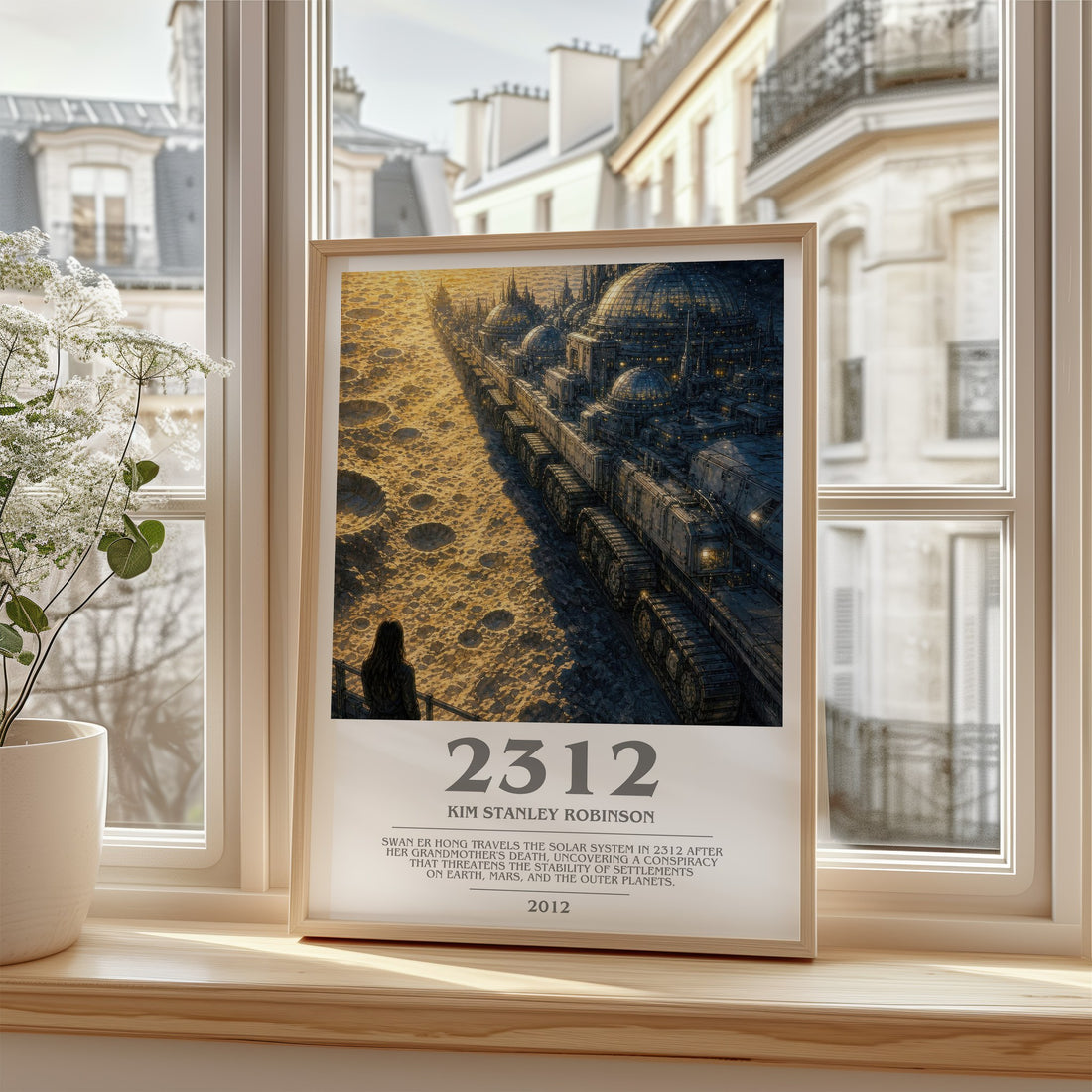 2312 bookish poster colour and style options – Kim Stanley Robinson book art