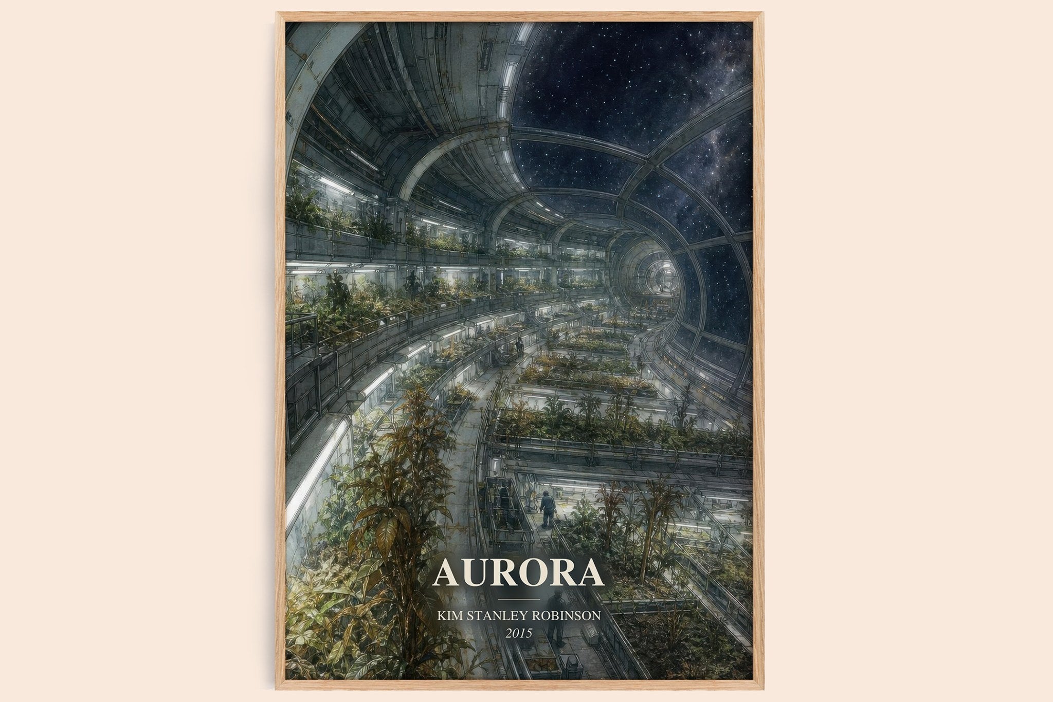 Aurora Book Watercolour Illustration by Kim Stanley Robinson