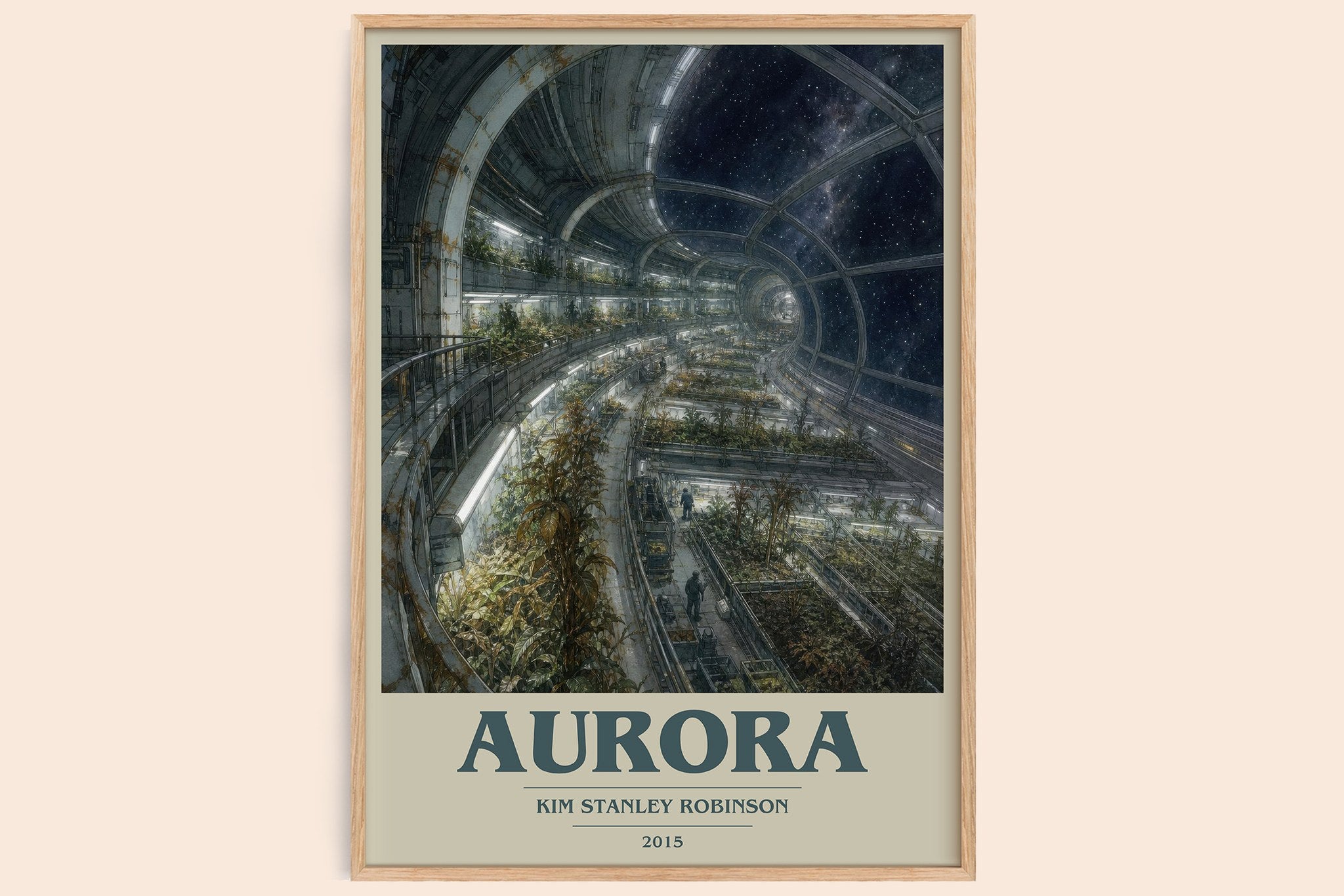Aurora Book Cover Poster by Kim Stanley Robinson