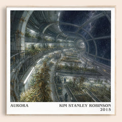 Aurora literary book poster by Kim Stanley Robinson – framed literary art print