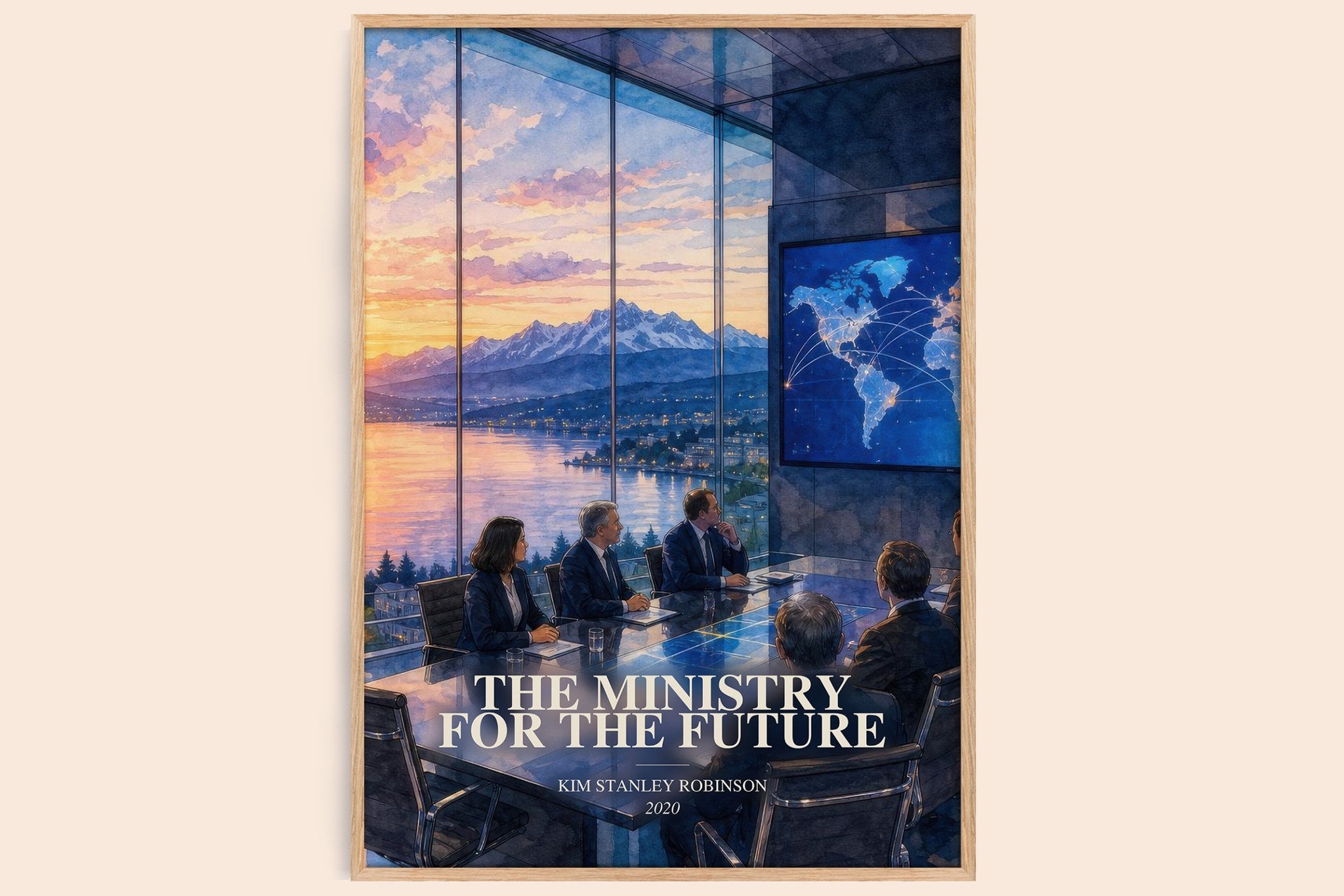 Ministry for the Future Book Watercolour Illustration by K. Robinson