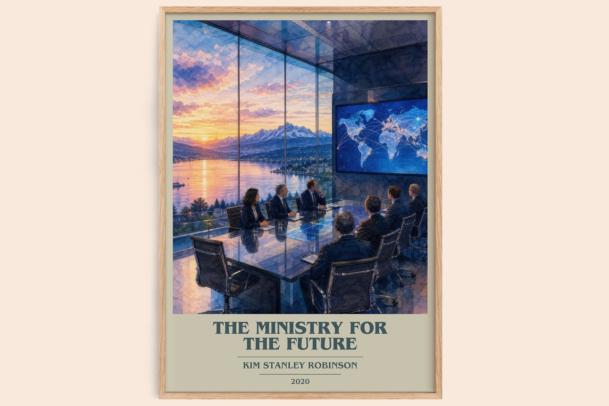 The Ministry for the Future Book Cover Poster by Kim Stanley Robinson