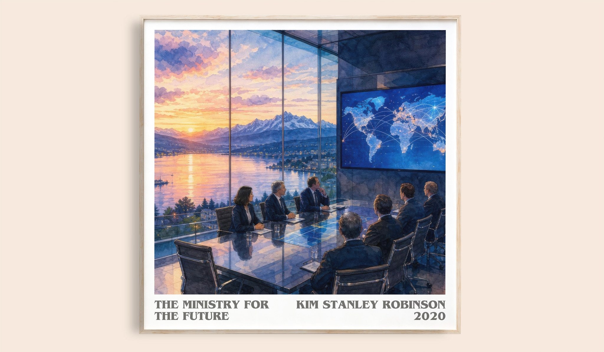 The Ministry for the Future Literary Art Print by Kim Stanley Robinson