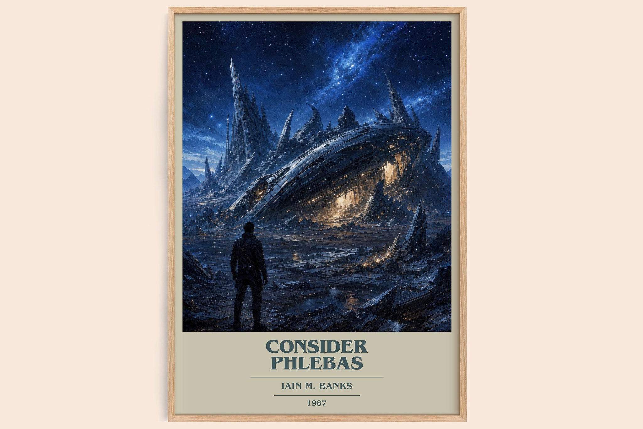 Consider Phlebas Book Cover Poster by Iain M. Banks