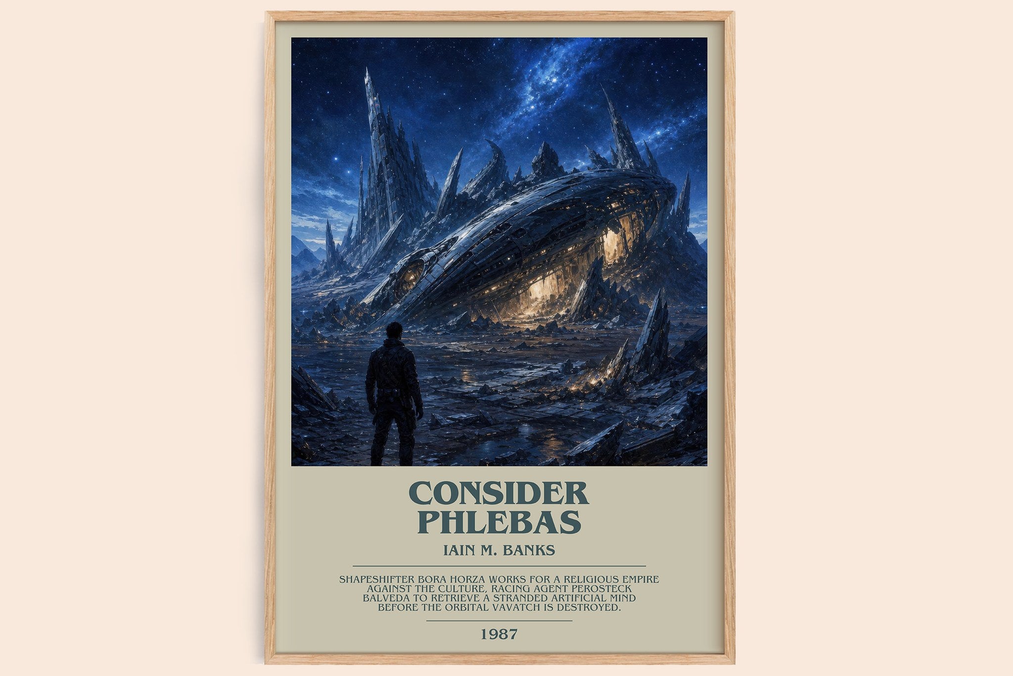 Consider Phlebas Bookish Wall Art by Iain M. Banks