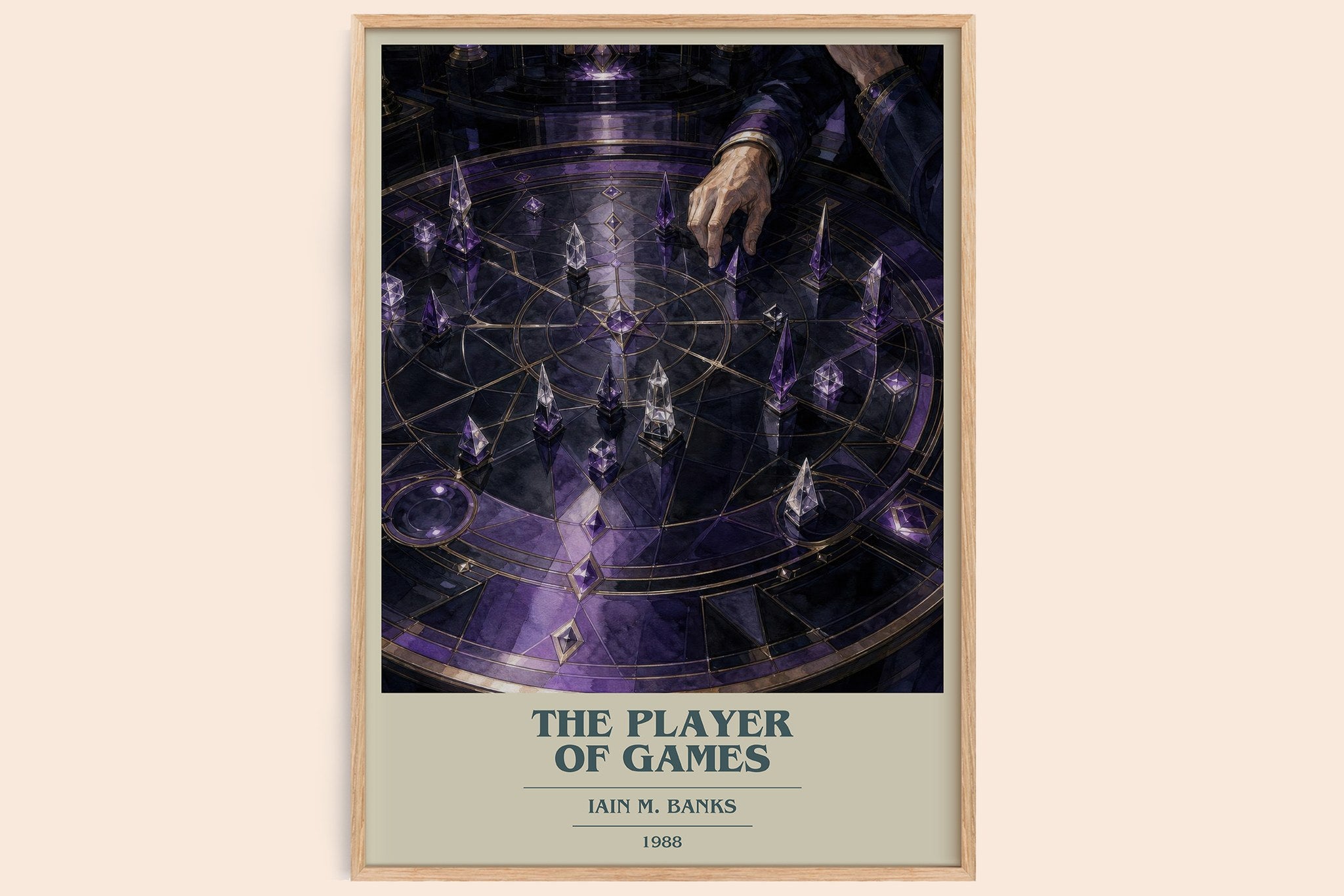 The Player of Games Book Cover Poster by Iain M. Banks