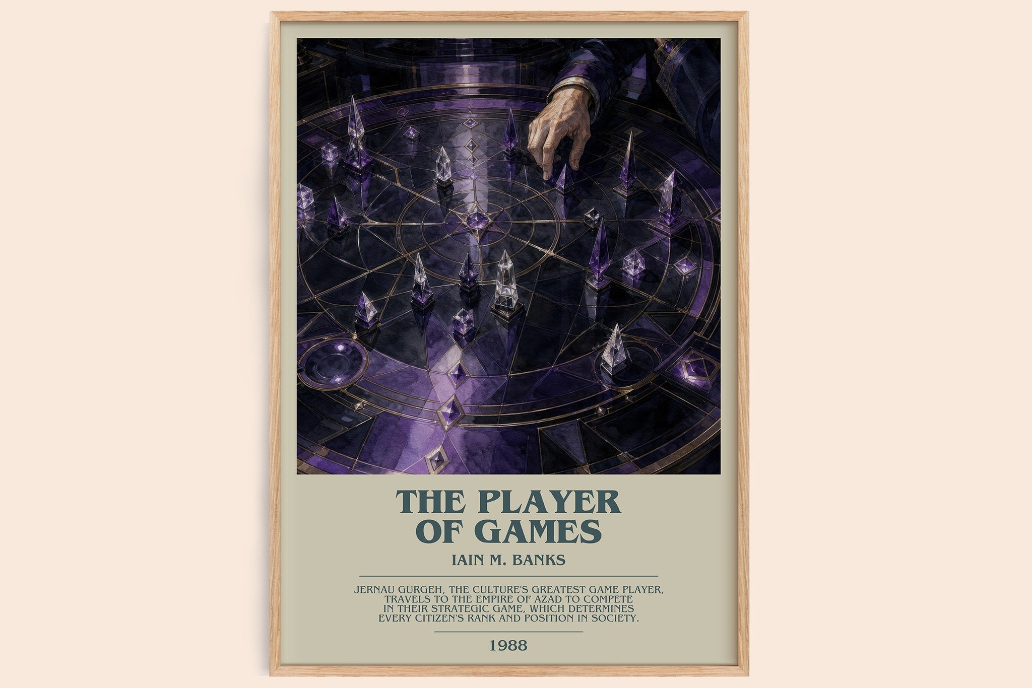 The Player of Games Bookish Wall Art by Iain M. Banks