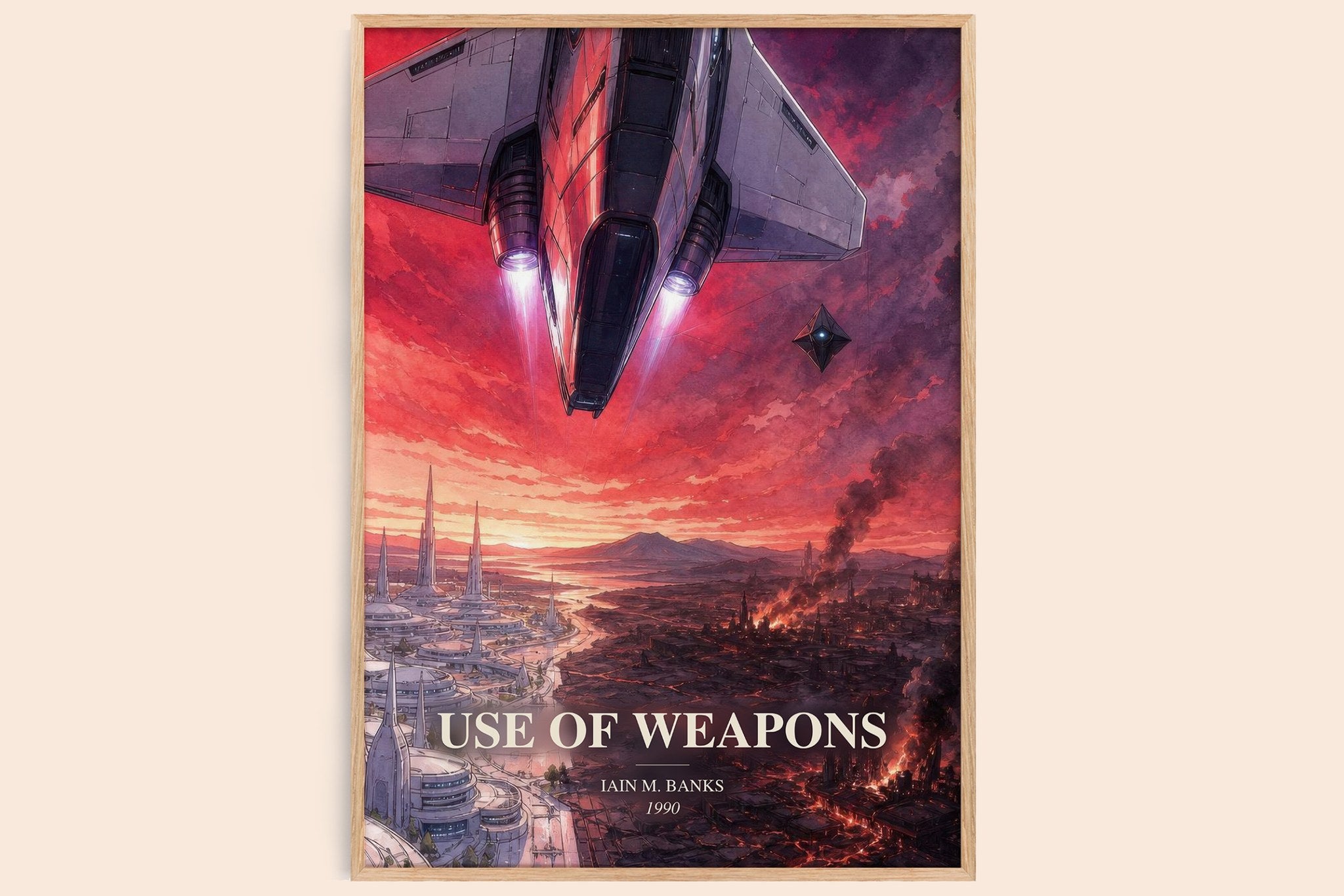 Use of Weapons Book Watercolour Illustration by Iain M. Banks