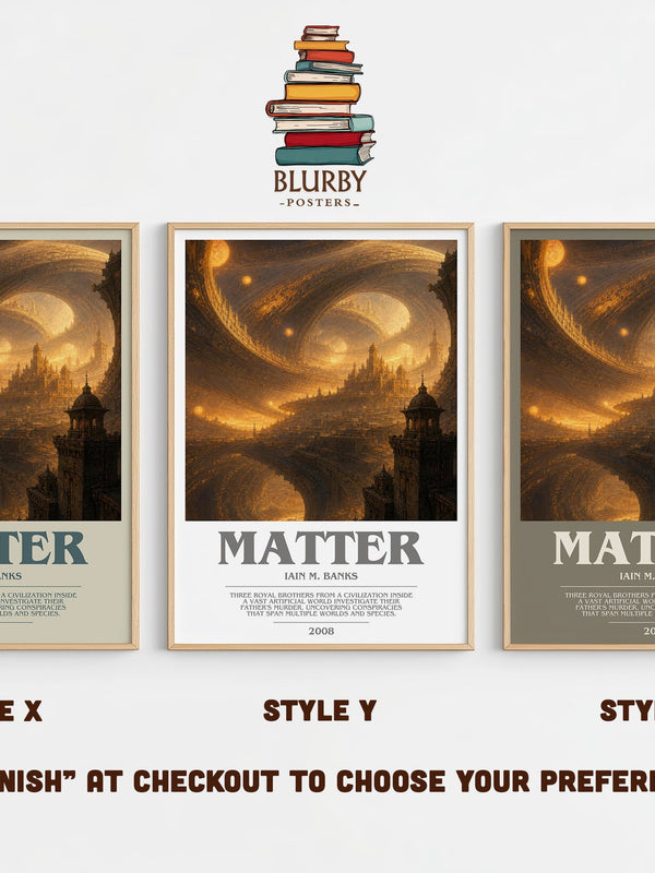 Matter bookish print in frame leaning in hallway – sci fi wall art