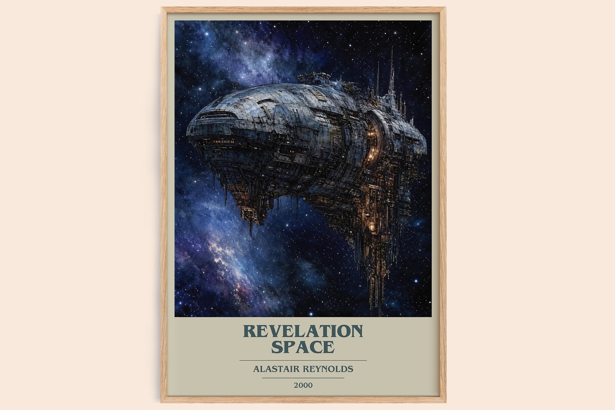 Revelation Space Book Cover Poster by Alastair Reynolds