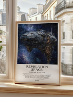 Revelation Space bookish poster colour and style options – Alastair Reynolds book art
