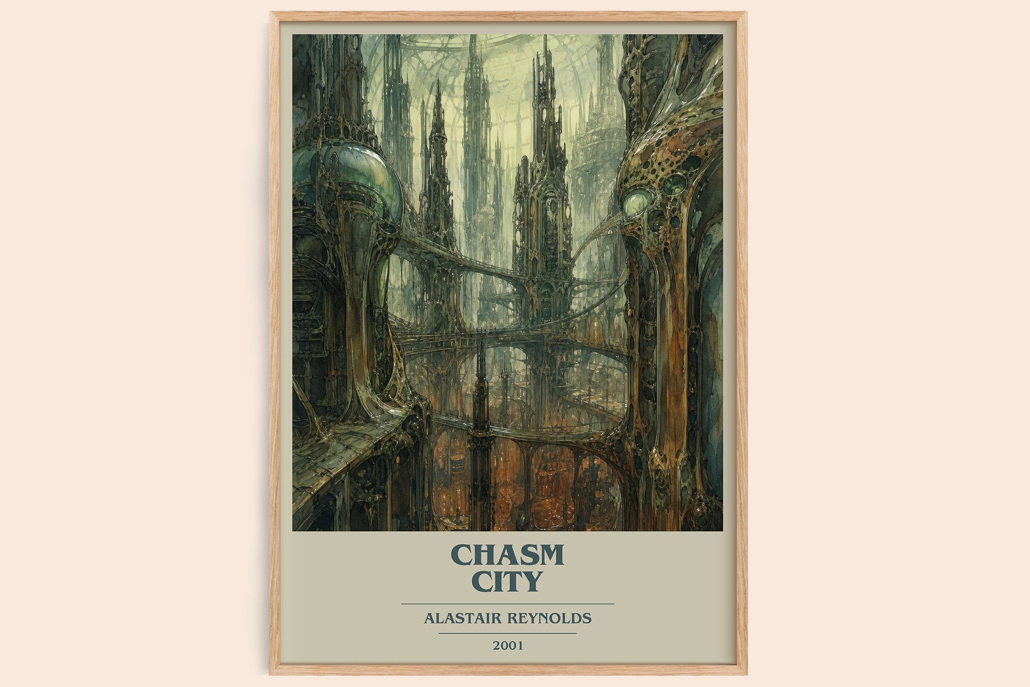 Chasm City Book Cover Poster by Alastair Reynolds