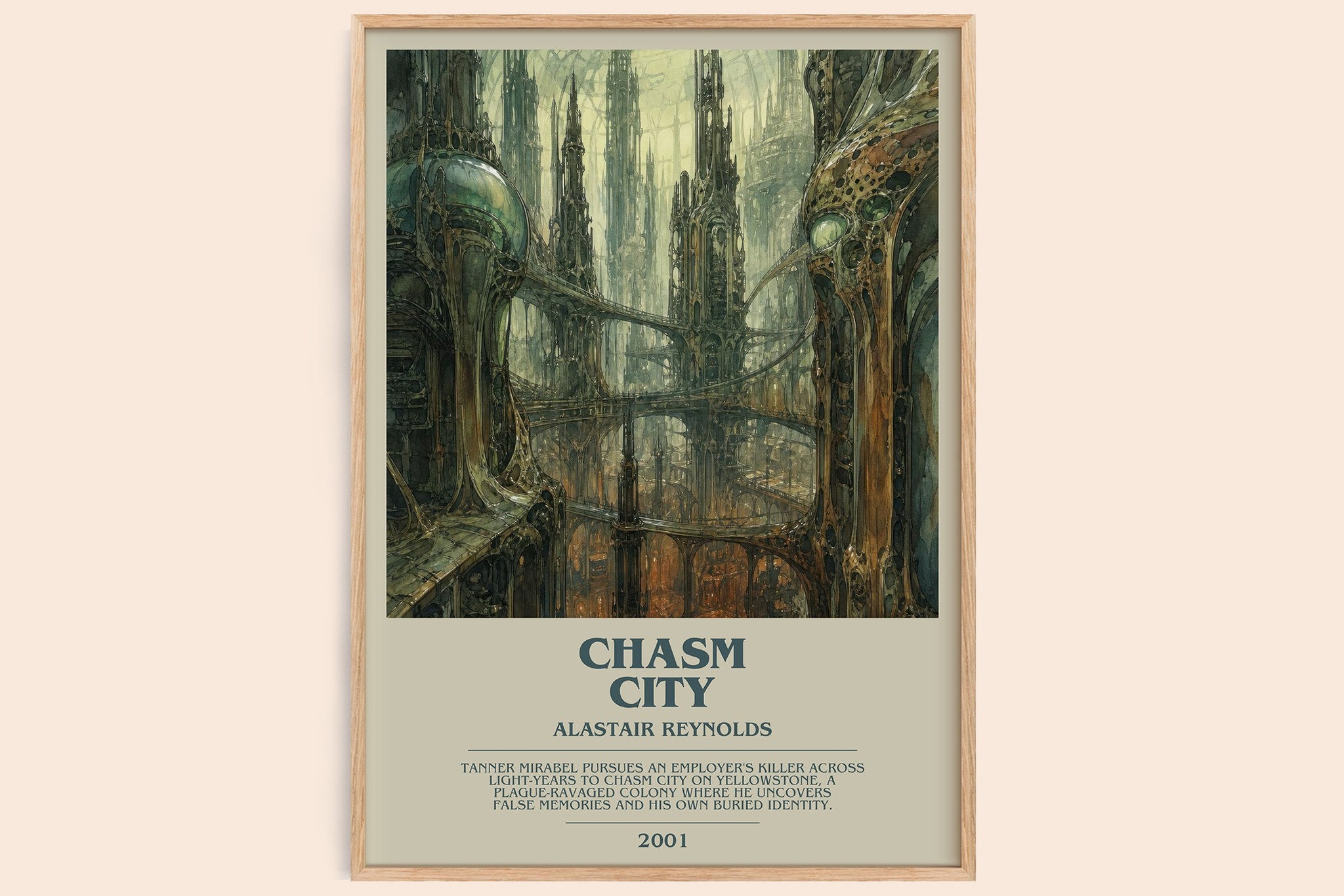Chasm City Bookish Wall Art by Alastair Reynolds
