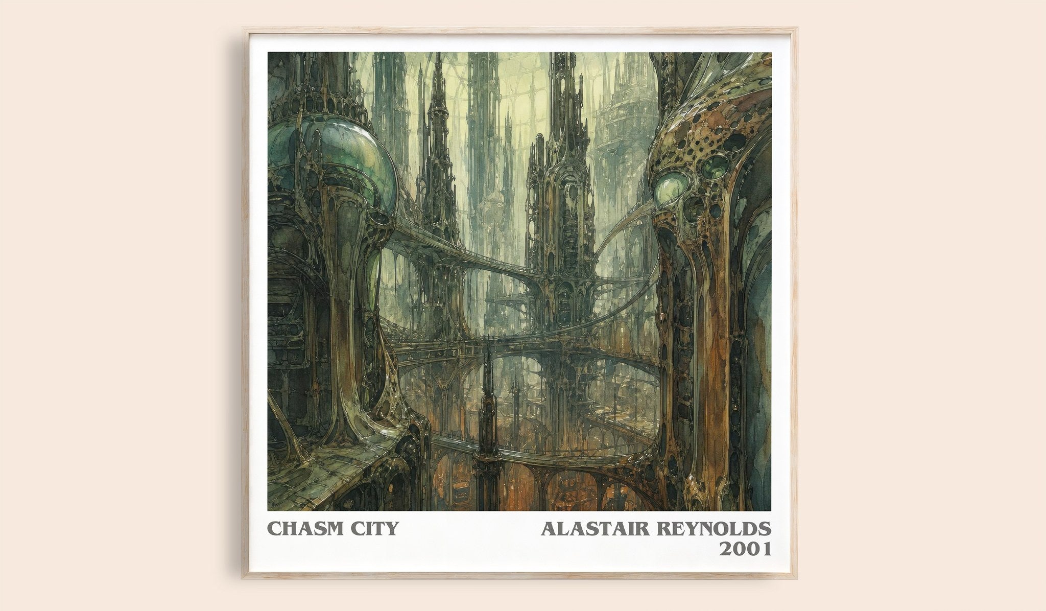 Chasm City Literary Art Print by Alastair Reynolds