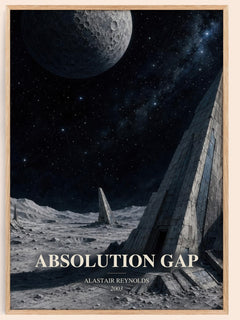 Absolution Gap watercolour book poster by Alastair Reynolds – framed literary art print