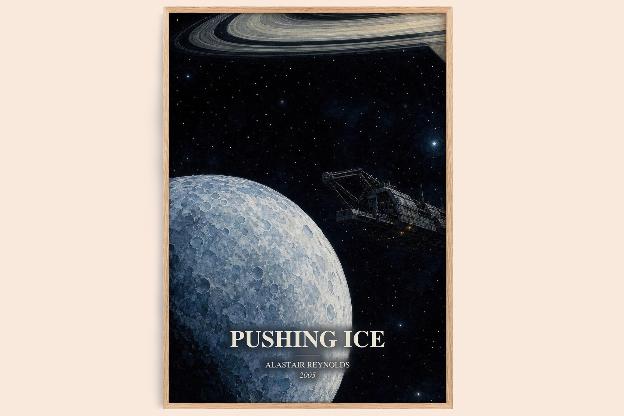 Pushing Ice Book Watercolour Illustration by Alastair Reynolds