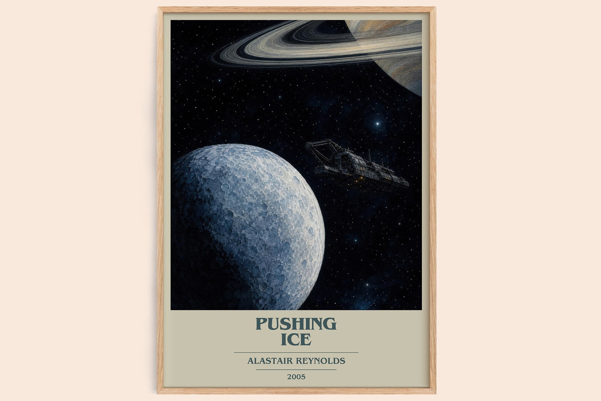 Pushing Ice Book Cover Poster by Alastair Reynolds