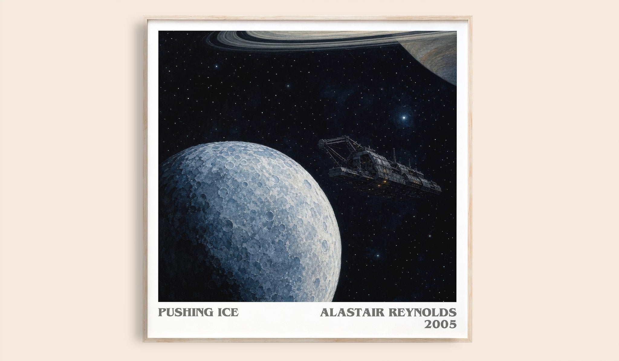Pushing Ice Literary Art Print by Alastair Reynolds
