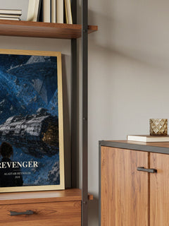 Revenger book watercolour illustration paper finish options – matte satin gloss