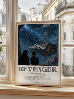 Revenger bookish poster colour and style options – Alastair Reynolds book art